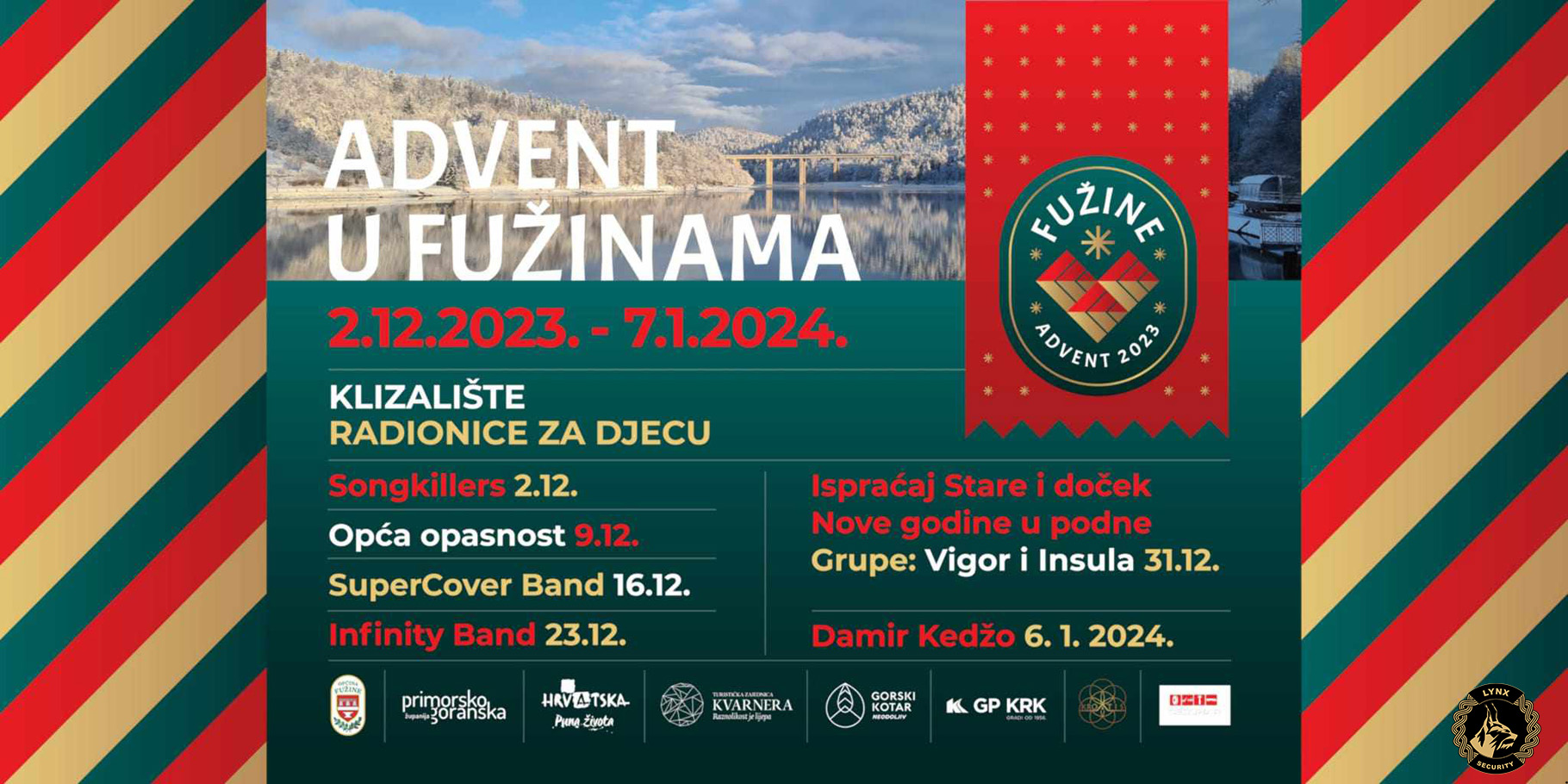 Pročitajte više o članku KONCERT DAMIRA KEDŽE NA ZAVRŠETKU “ADVENTA U FUŽINAMA”-06.01.2024.