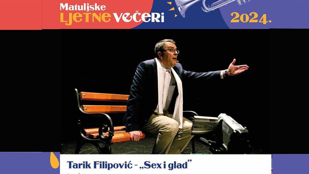 Pročitajte više o članku Kazališni show Tarika Filipovića u Matuljskom amfiteatru