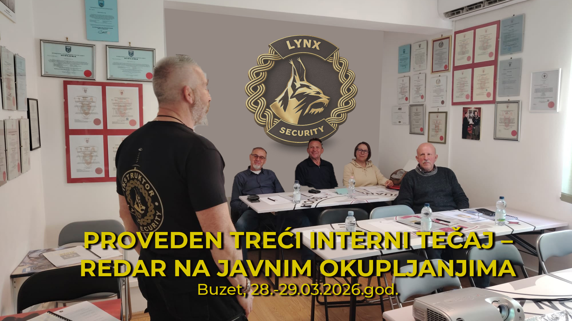 Pročitajte više o članku PROVEDEN TREĆI INTERNI TEČAJ – REDAR NA JAVNIM OKUPLJANJIMA